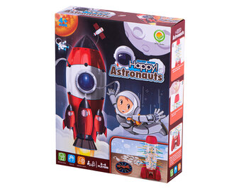 Gra zręcznościowa rakieta kapsuła astronauty bierki czerwona