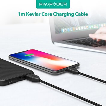 Kabel USB - micro USB RAVPower RP-CB016 - 0,9 m, biały