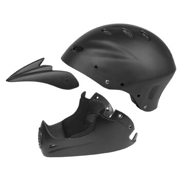 KASK DH/FREERIDE L 58-61 CZARNY MAT