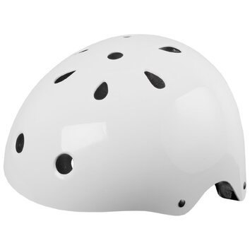 KASK BMX M 54-58 BIAŁY POŁYSK