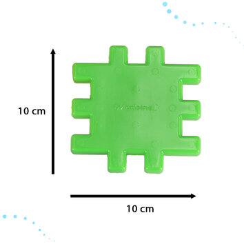MARIOINEX Kostka klocki konstrukcyjne polskie wafle 24 elementy