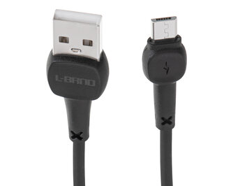 L-BRNO Kabel USB - micro USB ładowarka Quick Charge szybkie ładowanie czarny