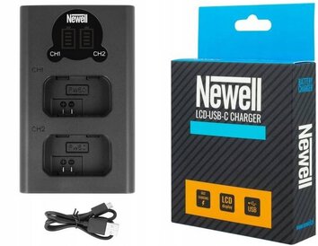 Ładowarka LCD + 2x bateria Newell NP-FW50 do Sony