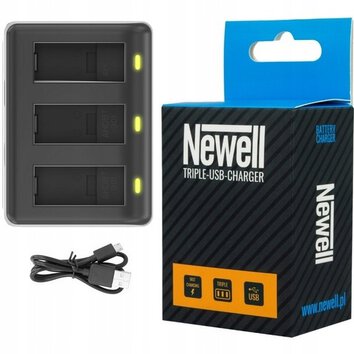 Ładowarka 3-kanałowa + 3x bateria Newell AHDBT-901 do GoPro Hero 9 10