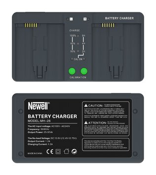 Ładowarka dwukanałowa Newell BC-18B do akumulatorów EN-EL18 do Nikon