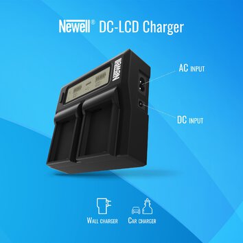 Ładowarka dwukanałowa Newell DC-LCD do akumulatorów DMW-BLF19E do Panasonic