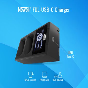 Ładowarka dwukanałowa Newell FDL-USB-C do akumulatorów NP-BX1 do Sony