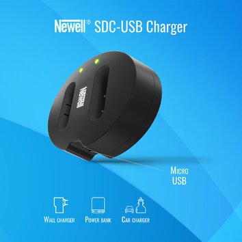 Ładowarka dwukanałowa Newell SDC-USB do akumulatorów NP-BX1 do Sony