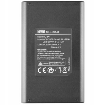Ładowarka LCD + 2x bateria Newell NP-BX1 do Sony