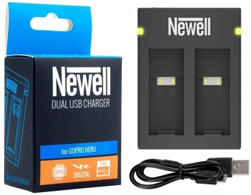 Ładowarka Newell AHDBT-901 do GoPro Hero 9 10 Black dwukanałowa USB