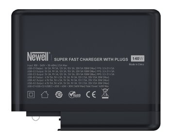 Ładowarka sieciowa z zestawem adapterów Newell GaN Tech T-power 140 W