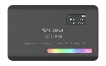 Lampa LED Ulanzi VL120 - RGB, WB (2500 K - 9000 K)