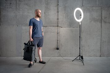 Lampa pierścieniowa LED Newell RL-18A - WB (3200 K - 5500 K) - Arctic White