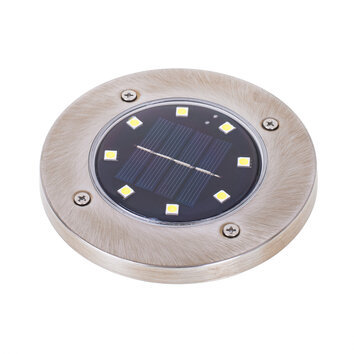 Lampy solarne gruntowe najazdowe ogrodowe  8LED 4szt. ciepły biały