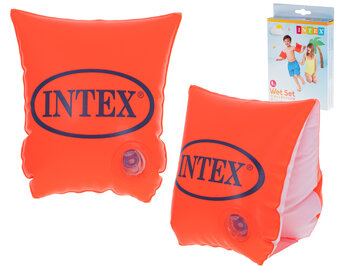 INTEX Motylki rękawki dmuchane plażowe do nauki pływania pomarańczowe 2-5 lat