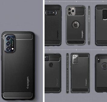 SPIGEN RUGGED ARMOR OPPO RENO 5 5G/FIND X3 LITE MATTE BLACK