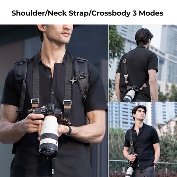 Pasek do aparatu K&F Concept Alpha Strap - czarny