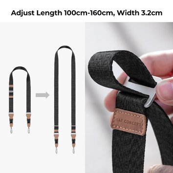 Pasek do aparatu K&F Concept Alpha Strap - czarny