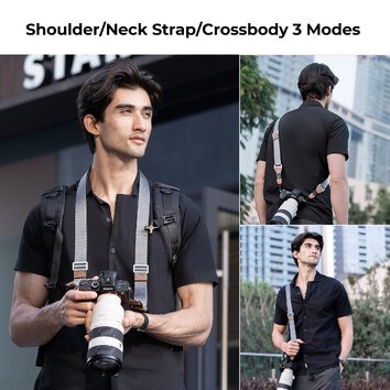 Pasek do aparatu K&F Concept Alpha Strap - szary