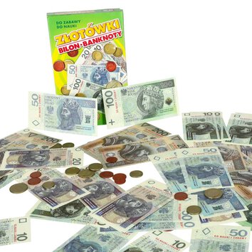 Pieniądze do nauki i zabawy Złotówki bilon i banknoty 5+ MULTIGRA