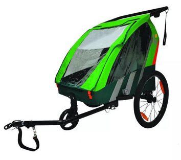 PRZYCZEPKA ROWEROWA BELLELLI TRAILBLAZER ZIELONA