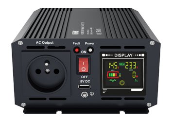 Przetwornica napięcia Newell z czystą sinusoidą - 12 V / 230 V, 500 W