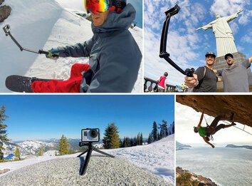 Składany kijek Selfie Stick/Tripod Puluz do kamer sportowych