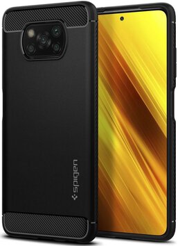 SPIGEN RUGGED ARMOR XIAOMI POCO X3 NFC MATTE BLACK