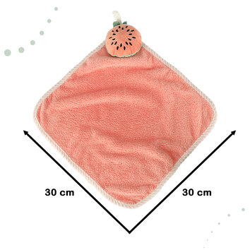 Ręcznik ręczniczek do rąk dla dzieci do przedszkola 30x30cm różowy arbuz