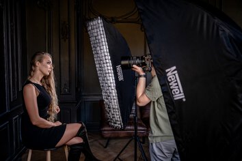 Softbox prostokątny Newell 35 x 140 cm