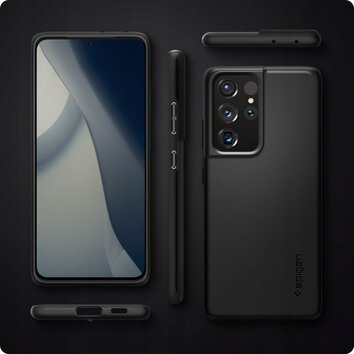 SPIGEN THIN FIT GALAXY S21 ULTRA BLACK