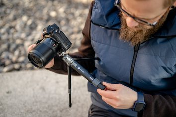 Statyw Fotopro Vlogger Mini (SY-390 + P-1HX) - szary