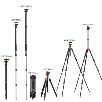 Statyw K&F Concept K254A3 z głowicą kulową BH-28L