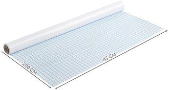 Tablica suchościeralna samoprzylepna 45x200 + mazaki