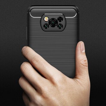 TECH-PROTECT TPUCARBON XIAOMI POCO X3 PRO/X3 NFC BLACK