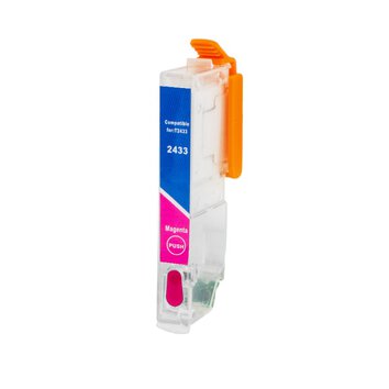 Tusz Epson 750 (T2433) XP MAGENTA pusty z czipem samoresetującym