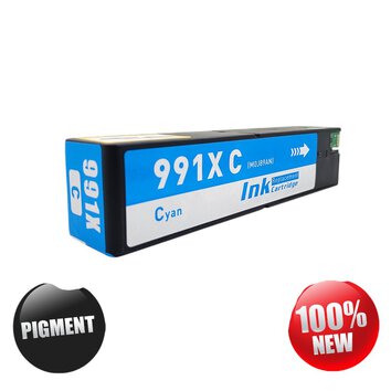 Tusz HP 991X CYAN PIGMENT 260ml eco