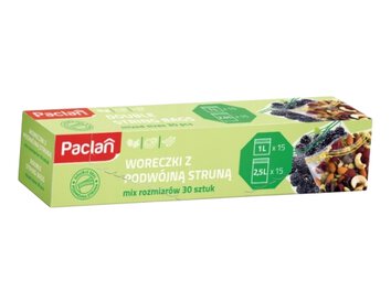 Woreczki strunowe MIX Paclan 1L i 2,5L po 15 szt.