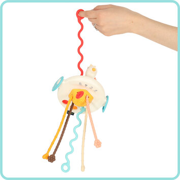 Zabawka sensoryczna gryzak Montessori dla niemowląt łabędź