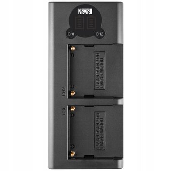 Ładowarka dwukanałowa Newell do akumulatorów NP-FM50 NP-FM500H NP-F550 NP-F750 NP-F950