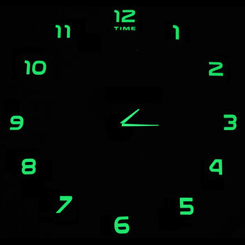 Zegar ścienny naklejany fluorescencyjny 50-60cm 12 cyfr
