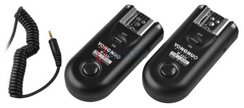 Zestaw dwóch wyzwalaczy radiowych Yongnuo RF603C II z kablem C3 do Canon
