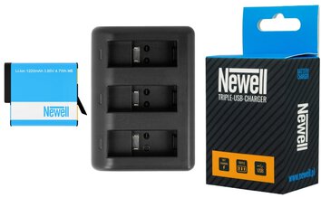 Ładowarka 3-kanałowa + bateria Newell AHDBT-501 do GoPro Hero 5 6 7 Black